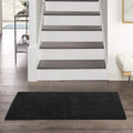Nourison Home Nourison Essentials Black 2' x 4' Area Rug - Easy Clean, Non Shedding, Bed Room, Living Room, Dining Room, Kitchen (2' x 4')