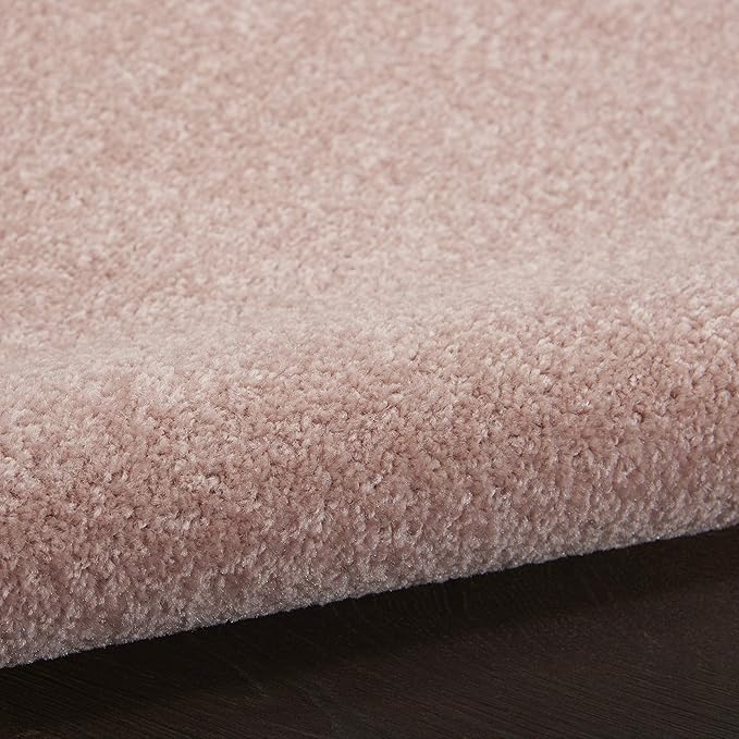 Nourison Home Nourison Essentials Pink 7' x Square Area Rug - Easy Clean, Non Shedding, Bed Room, Living Room, Dining Room, Kitchen (7' x Square)