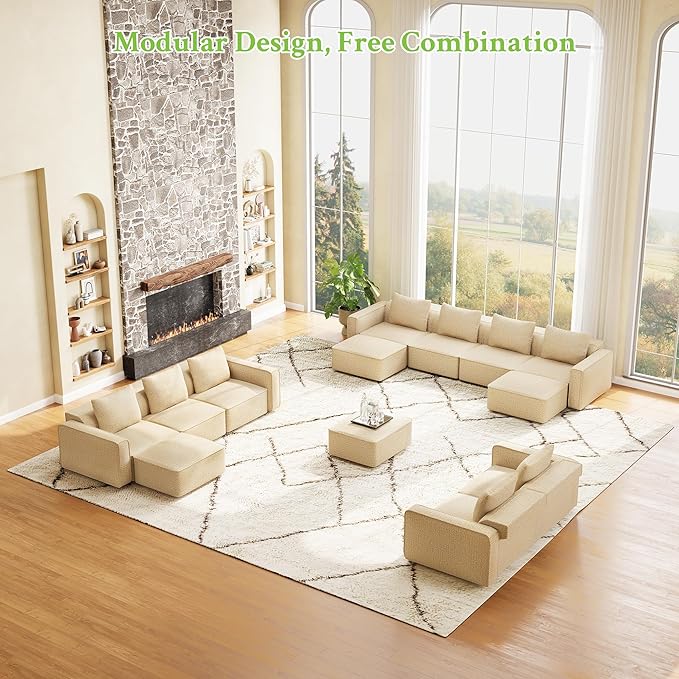 Welzona 75" loveseat Sofa, Comfy Chenille Love Seat, Wood Frame Small Couches for Small Spaces, Tool-Free Setup 2 Seater Modern Loveseat, 22"Deep Seat Sofas for Living Room, Apartment, Bedroom, Camel