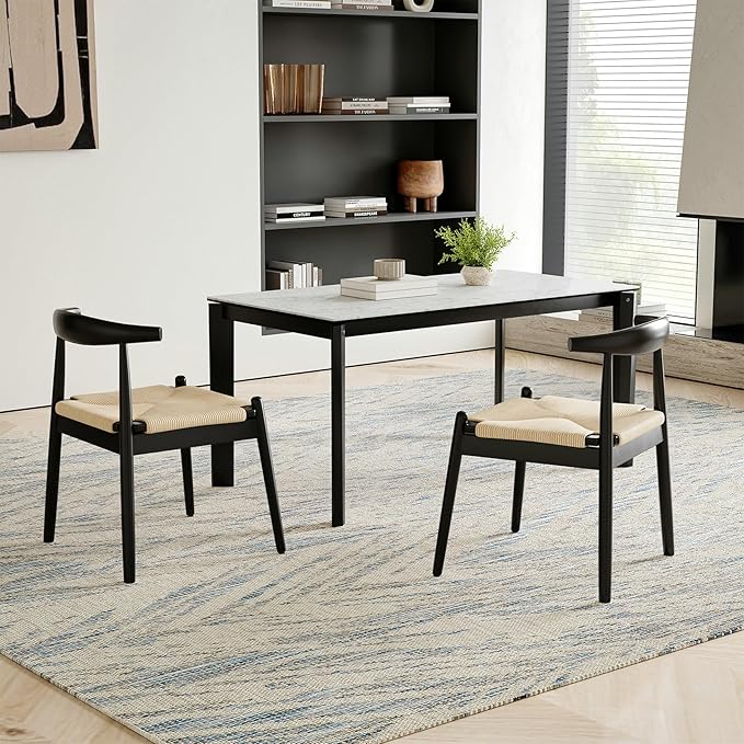 Soohow Dining Chairs Set of 2, Mid Century Modern Kitchen & Dining Room Chairs for Dining Room,Dining Table Chairs with Solid Wood Legs