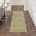 Nourison Home Nourison Essentials Green Gold 2' x 6' Area Rug - Easy Clean, Non Shedding, Bed Room, Living Room, Dining Room, Kitchen (6' Runner)