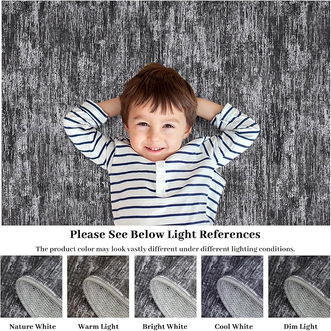 RUGSREAL Modern Runner Rug 2.5x8 Stain Resistant Washable Kitchen Runner Carpet ith Rubber Backing Low Pile Contemporary Solid Color Entryway Mat Ultra Soft Rug for Living Room Bedroom, Dark Grey