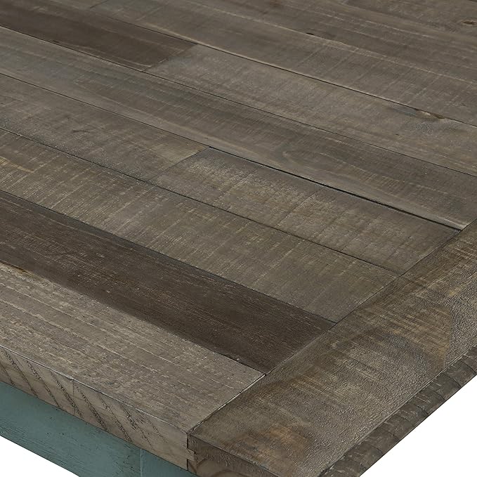 Prato Two-Tone Wood Dining Bench