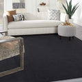 Nourison Home Nourison Essentials Black 9' x 12' Area Rug - Easy Clean, Non Shedding, Bed Room, Living Room, Dining Room, Kitchen (9' x 12')