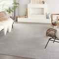 Nourison Home Nourison Essentials Silver Grey 9' x 12' Area Rug - Easy Clean, Non Shedding, Bed Room, Living Room, Dining Room, Kitchen (9' x 12')