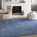 Nourison Home Nourison Essentials Navy Blue 8' x 11' Area Rug - Easy Clean, Non Shedding, Bed Room, Living Room, Dining Room, Kitchen (8' x 11')