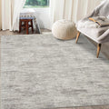 RUGSREAL Area Rug 5x7 Machine Washable Area Rug for Living Room Non-Slip Stain Resistant Modern Abstract Carpet Contemporary Solid Throw Rug Foldable Accent Floor Carpet for Dining Room, Taupe