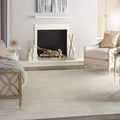 Nourison Home Nourison Essentials Ivory Beige 9' x 12' Area Rug - Easy Clean, Non Shedding, Bed Room, Living Room, Dining Room, Kitchen (9' x 12')