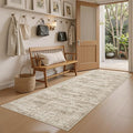 Soalmost Runner Rug 2'x6' Washable Non-Slip Runner Rugs for Kitchen Bathroom Laundry Room Brown Vintage Floor Carpet Runners for Hallway Entryway