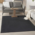 Nourison Home Nourison Essentials Black 4' x 6' Area Rug - Easy Clean, Non Shedding, Bed Room, Living Room, Dining Room, Kitchen (4' x 6')