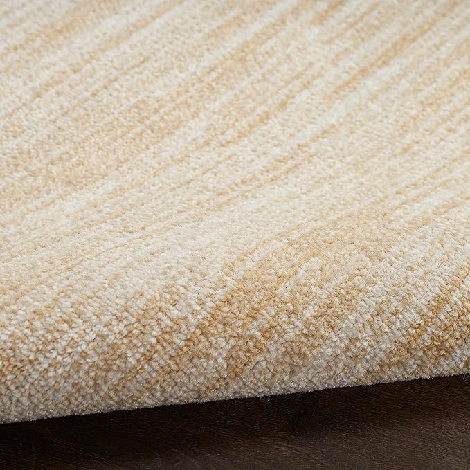 Nourison Home Nourison Essentials Ivory Gold 7' x Square Area Rug - Easy Clean, Non Shedding, Bed Room, Living Room, Dining Room, Kitchen (7' x Square)