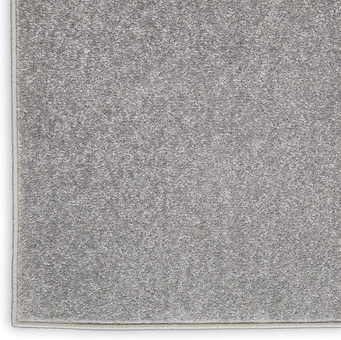 Nourison Home Nourison Essentials Silver Grey 9' x 12' Area Rug - Easy Clean, Non Shedding, Bed Room, Living Room, Dining Room, Kitchen (9' x 12')