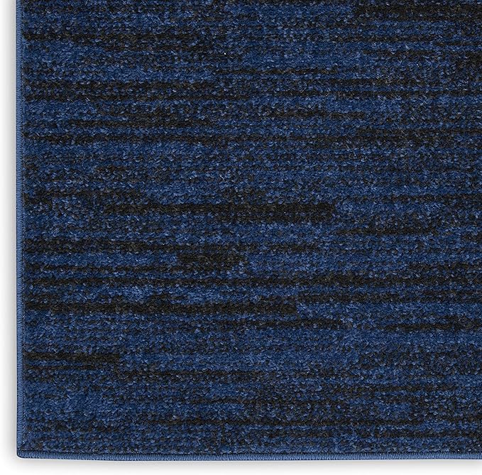 Nourison Home Nourison Essentials Midnight Blue 7' x 10' Area Rug - Easy Clean, Non Shedding, Bed Room, Living Room, Dining Room, Kitchen (7' x 10')