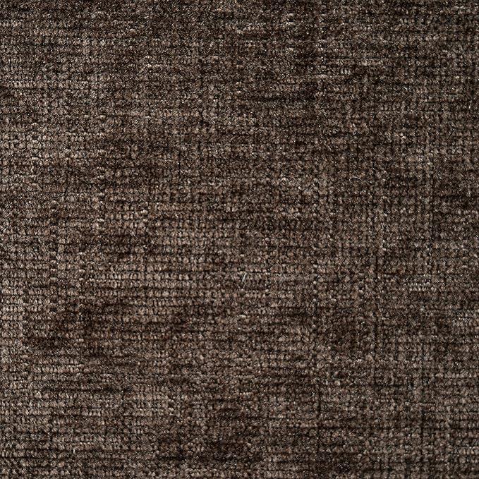 Christopher Knight Home Mores Low Profile Accent Chair Set of 2, Modern Living Room Armless Lounge Chair, Fabric Comfy Reading Chair for Bedroom, Wooden Frame and Thick Padded Seat, Black+Dark Brown