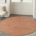 Nourison Home Nourison Essentials Rust 6' x Round Area Rug - Easy Clean, Non Shedding, Bed Room, Living Room, Dining Room, Kitchen (6' x Round)