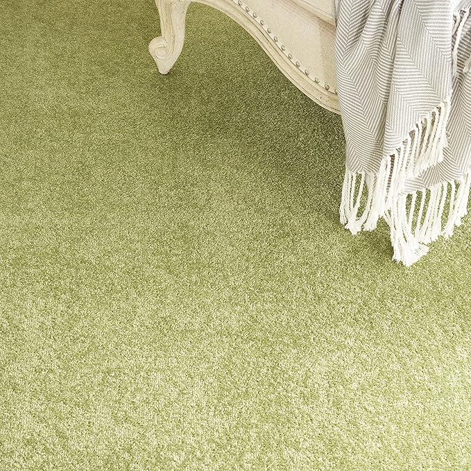 Nourison Home Nourison Essentials Green 10' x 14' Area Rug - Easy Clean, Non Shedding, Bed Room, Living Room, Dining Room, Kitchen (10' x 14')