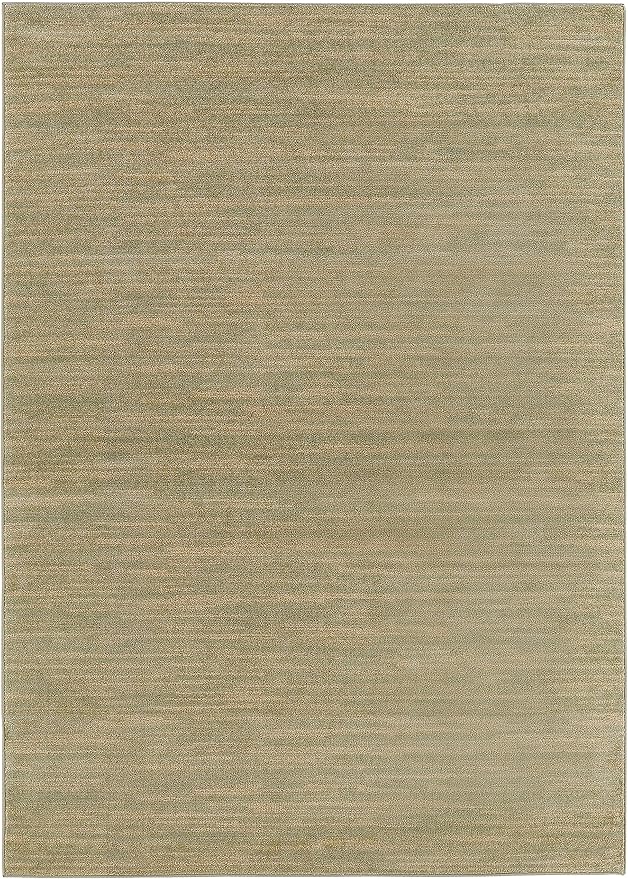 Nourison Home Nourison Essentials Green Gold 4' x 6' Area Rug - Easy Clean, Non Shedding, Bed Room, Living Room, Dining Room, Kitchen (4' x 6')
