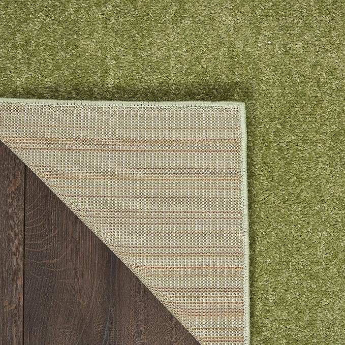 Nourison Home Nourison Essentials Green 7' x 10' Area Rug - Easy Clean, Non Shedding, Bed Room, Living Room, Dining Room, Kitchen (7' x 10')