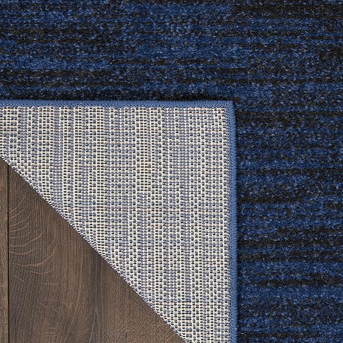 Nourison Home Nourison Essentials Midnight Blue 4' x 6' Area Rug - Easy Clean, Non Shedding, Bed Room, Living Room, Dining Room, Kitchen (4' x 6')