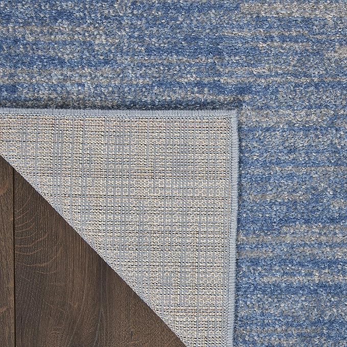 Nourison Home Nourison Essentials Blue Grey 4' x 6' Area Rug - Easy Clean, Non Shedding, Bed Room, Living Room, Dining Room, Kitchen (4' x 6')