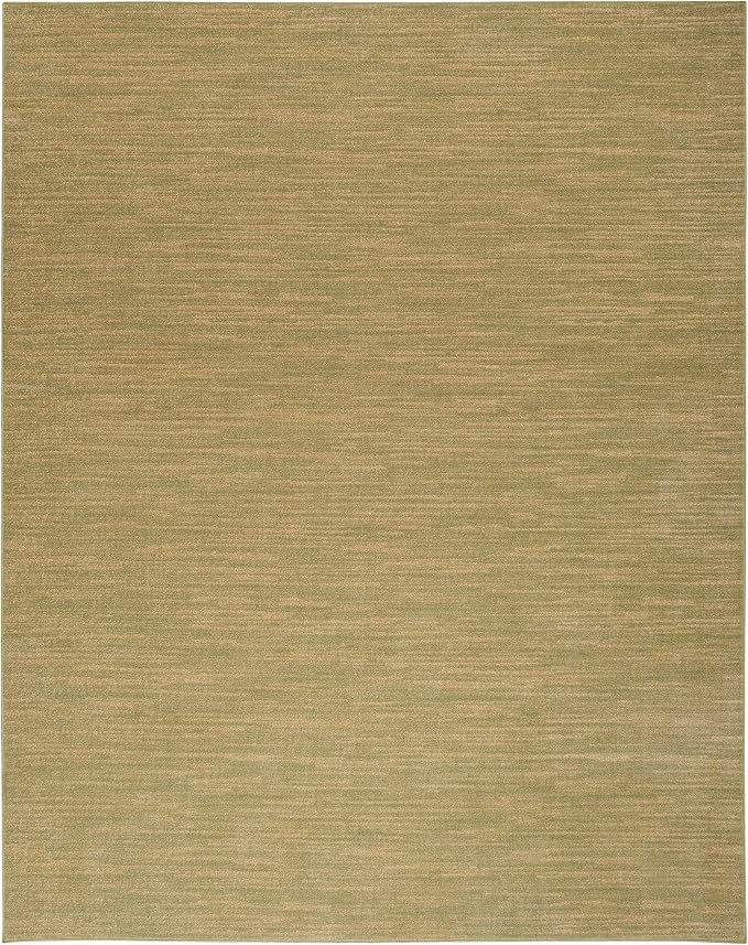 Nourison Home Nourison Essentials Green Gold 9' x 12' Area Rug - Easy Clean, Non Shedding, Bed Room, Living Room, Dining Room, Kitchen (9' x 12')