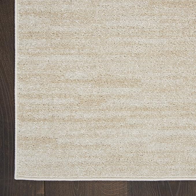 Nourison Home Nourison Essentials Ivory Beige 7' x Square Area Rug - Easy Clean, Non Shedding, Bed Room, Living Room, Dining Room, Kitchen (7' x Square)