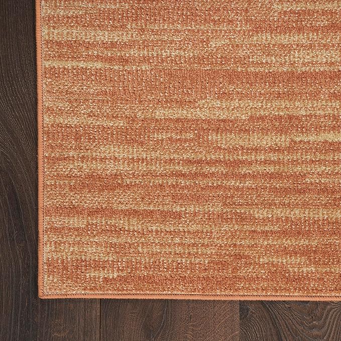 Nourison Home Nourison Essentials Rust 9' x Square Area Rug - Easy Clean, Non Shedding, Bed Room, Living Room, Dining Room, Kitchen (9' x Square)