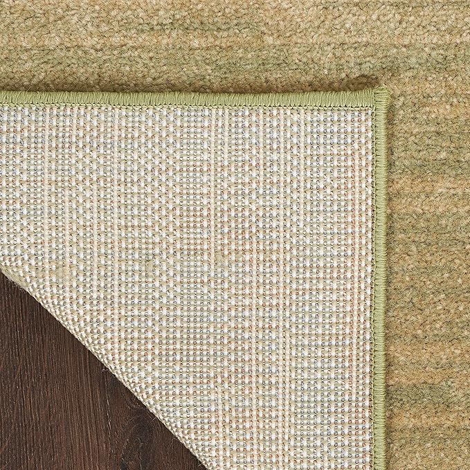 Nourison Home Nourison Essentials Green Gold 2' x 6' Area Rug - Easy Clean, Non Shedding, Bed Room, Living Room, Dining Room, Kitchen (6' Runner)