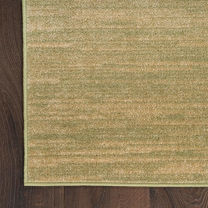 Nourison Home Nourison Essentials Green Gold 9' x 12' Area Rug - Easy Clean, Non Shedding, Bed Room, Living Room, Dining Room, Kitchen (9' x 12')